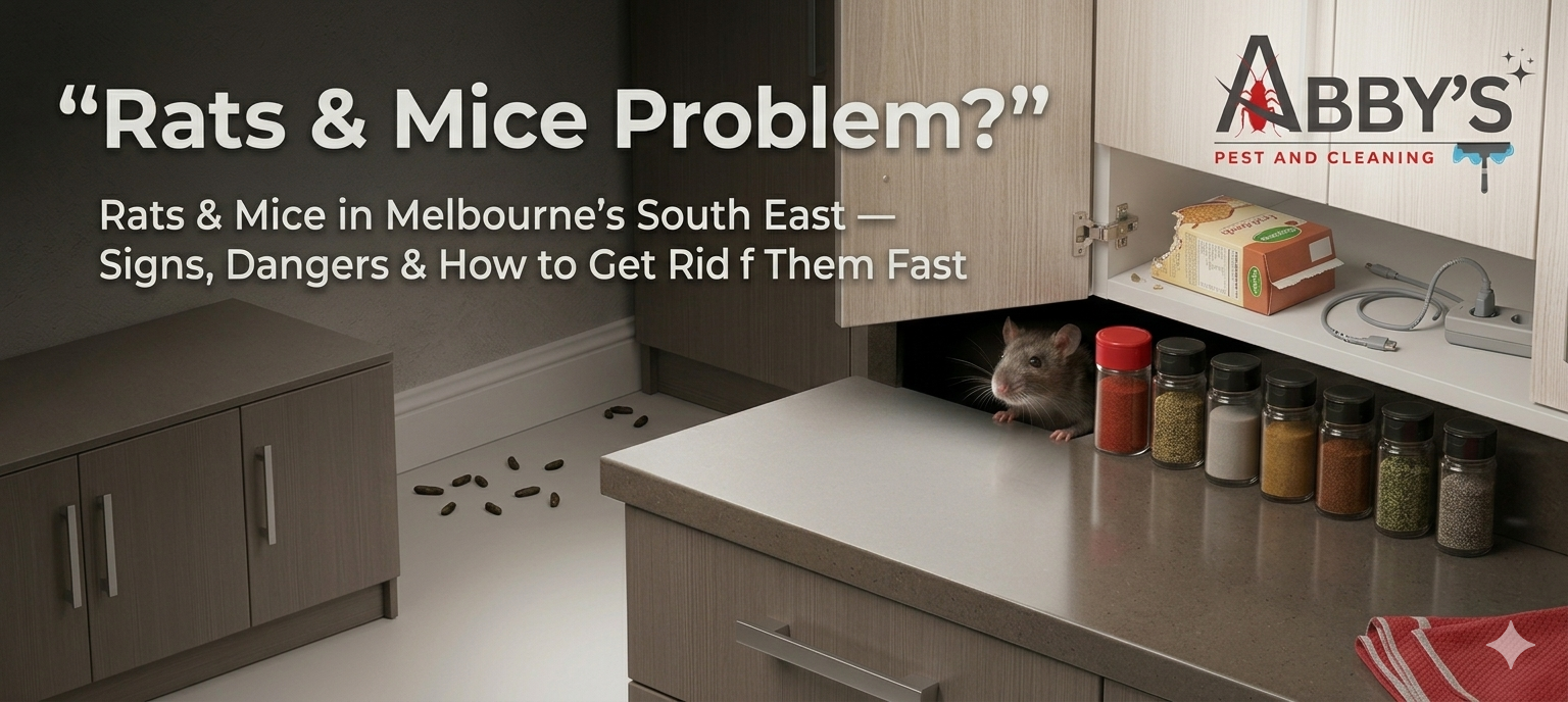 Rats & Mice in Melbourne’s South East — Signs, Dangers & How to Get Rid of Them Fast